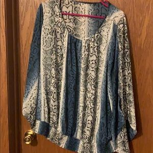 Plus size cold shoulder top